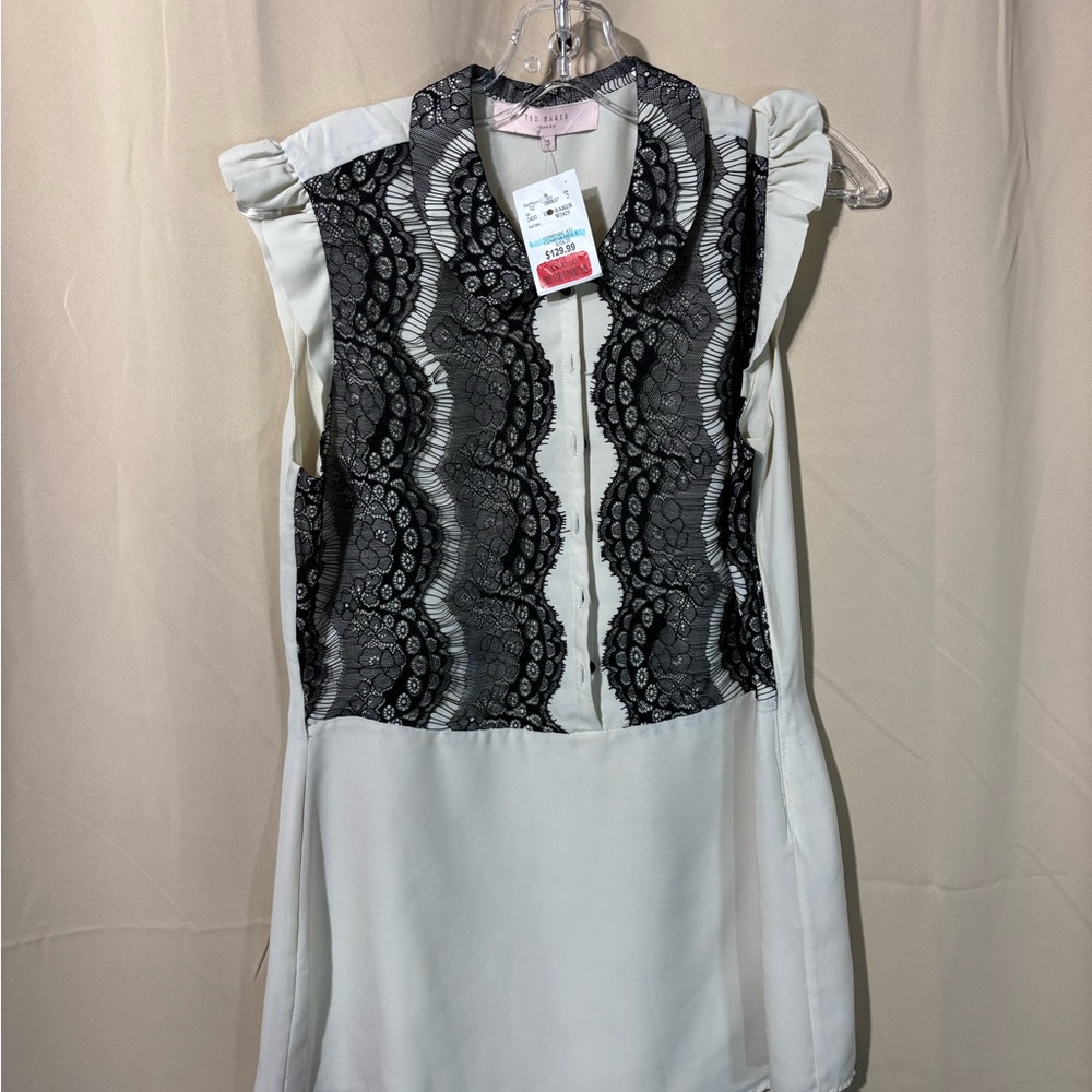 NWT Ted Baker Lace Overlay Mini Dress (See Notes)